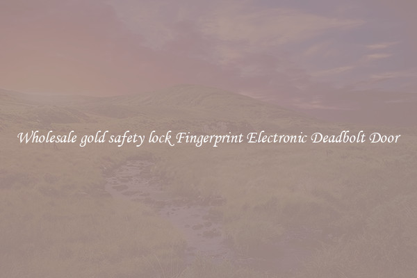 Wholesale gold safety lock Fingerprint Electronic Deadbolt Door 