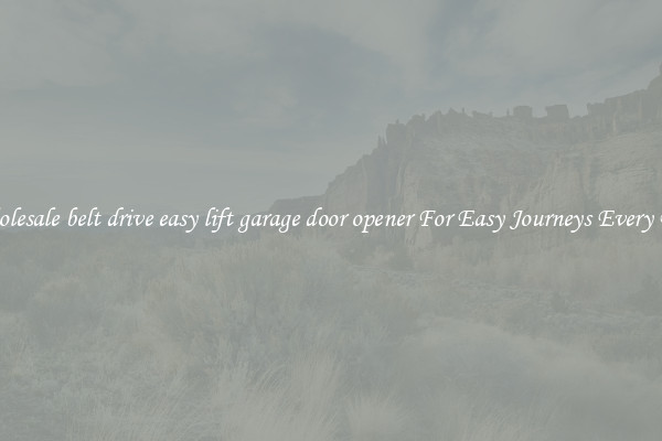 Wholesale belt drive easy lift garage door opener For Easy Journeys Every Day