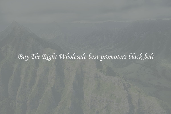 Buy The Right Wholesale best promoters black belt