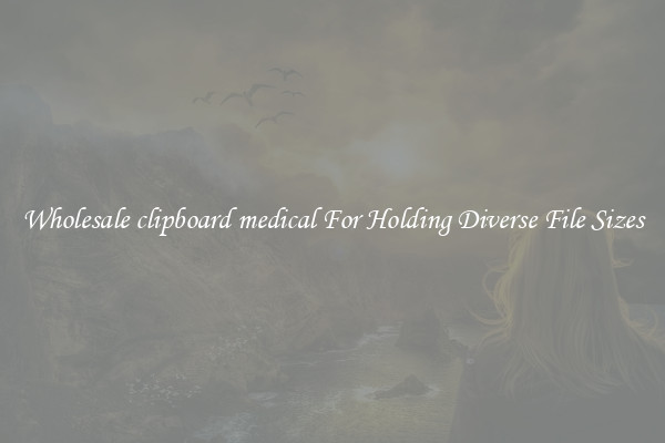 Wholesale clipboard medical For Holding Diverse File Sizes