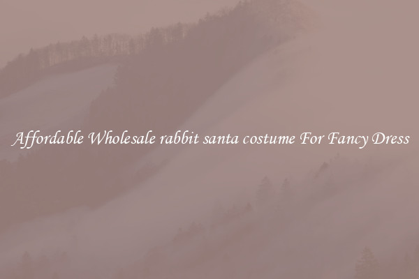 Affordable Wholesale rabbit santa costume For Fancy Dress