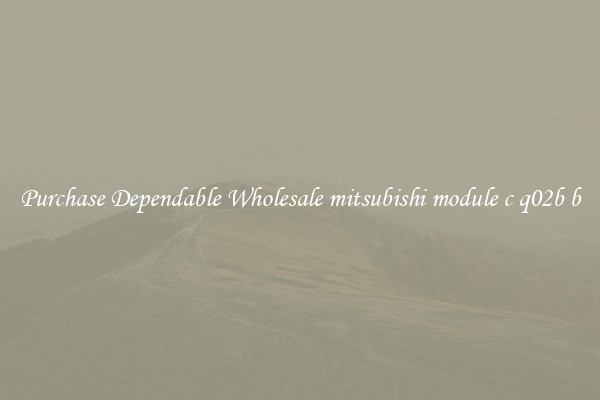Purchase Dependable Wholesale mitsubishi module c q02b b