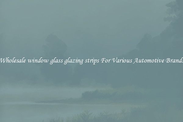 Wholesale window glass glazing strips For Various Automotive Brands