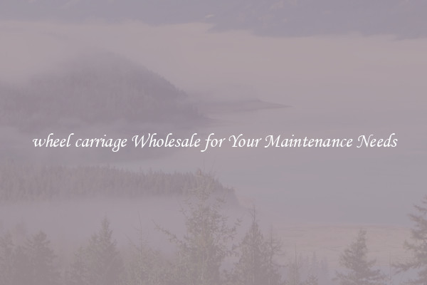 wheel carriage Wholesale for Your Maintenance Needs