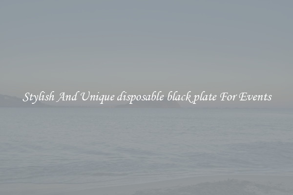 Stylish And Unique disposable black plate For Events