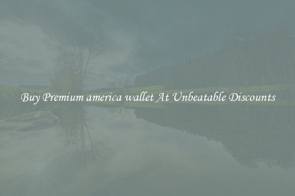 Buy Premium america wallet At Unbeatable Discounts