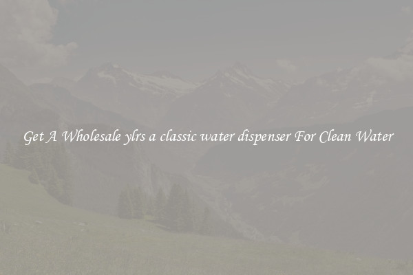 Get A Wholesale ylrs a classic water dispenser For Clean Water