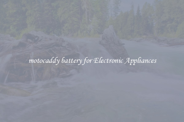 motocaddy battery for Electronic Appliances