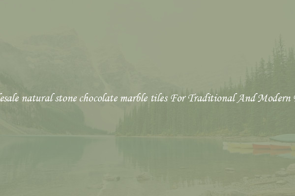 Wholesale natural stone chocolate marble tiles For Traditional And Modern Floors